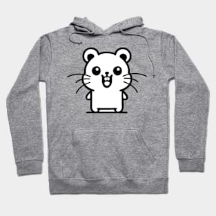 Joyful Hamster: Spreading Smiles with a Grin Hoodie